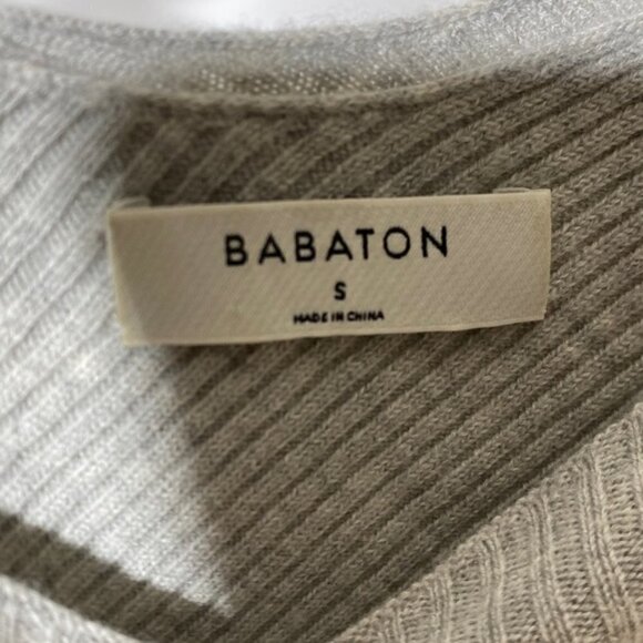 ARITZIA Babaton Kitano Wool Blend Grey Sweater sz S - Picture 9 of 9